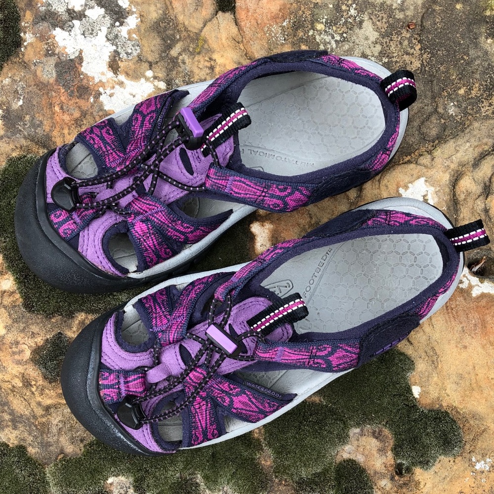 Women’s KEEN Venice Waterproof Sandal Purple Print